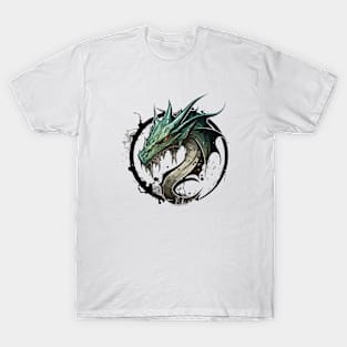 Graffiti Paint Dragon Creative T-Shirt